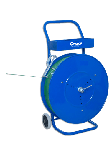 Kék PP pántszalag tároló kocsi